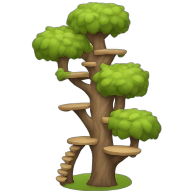 Cat tree emoji