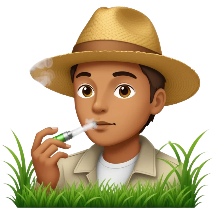 Vaping grass  emoji