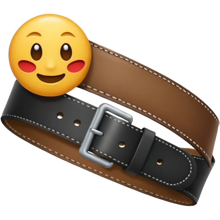 A belt hitting somone emoji