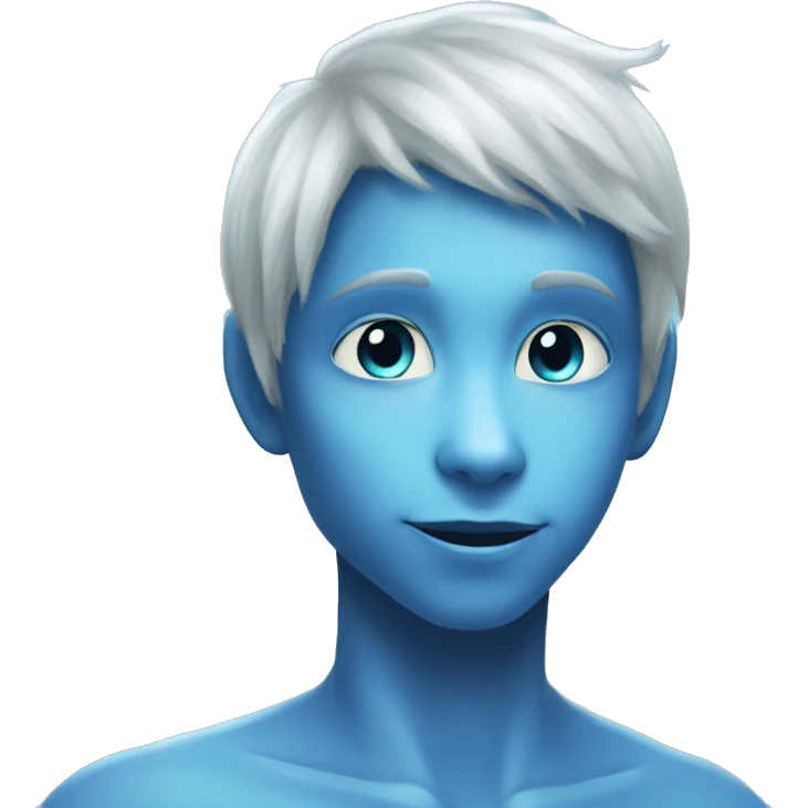 na'vi human blue skin bioluminescence teen hybrid boy tail alien cat face emoji