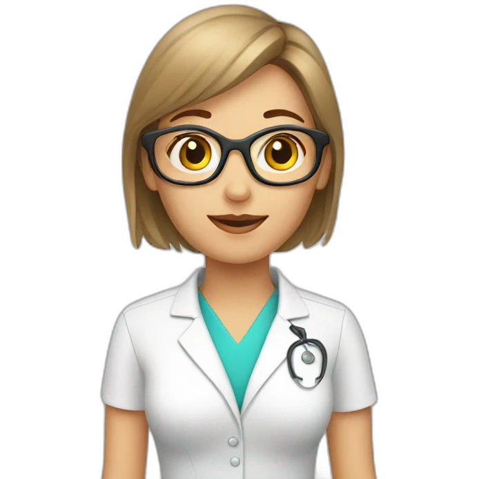 Vision therapist woman emoji