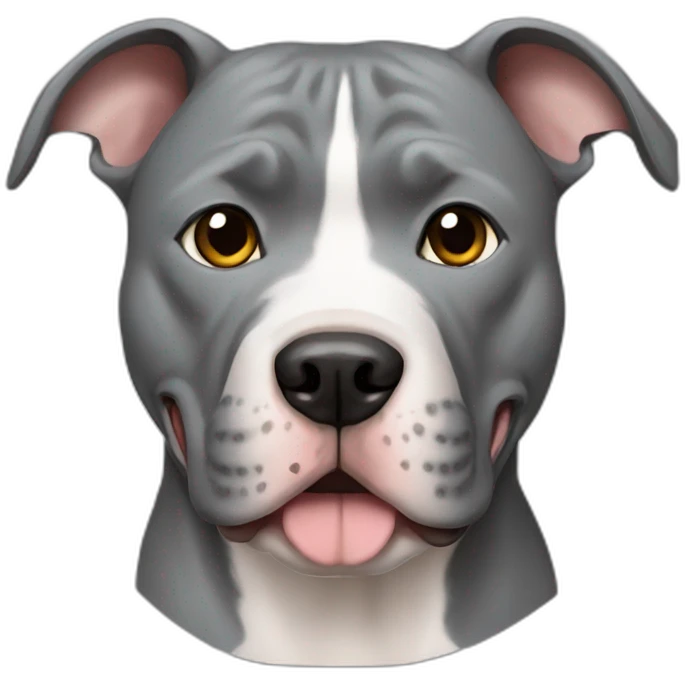 Gray Pitbull emoji