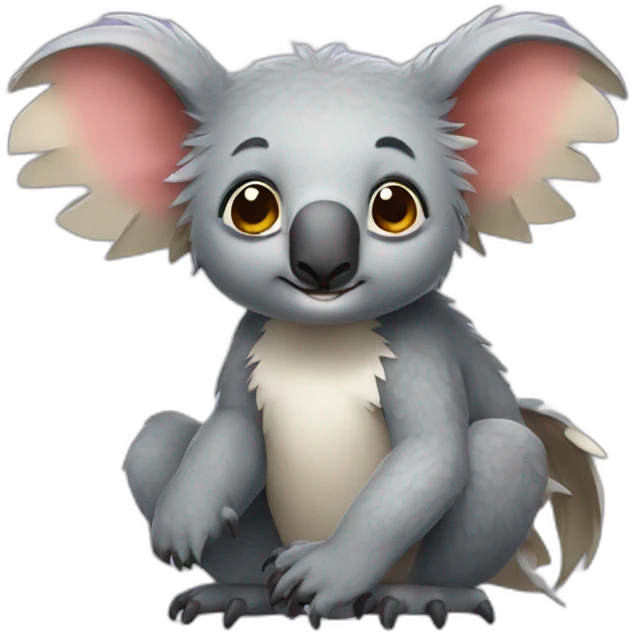 A koala dragon emoji