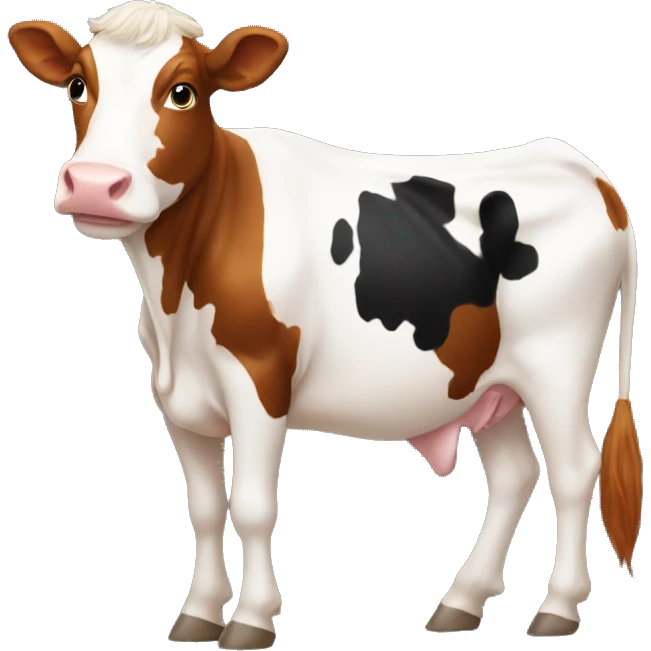 Vache rousse humans emoji