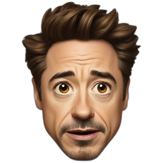 Robert downey jr. weird face emoji