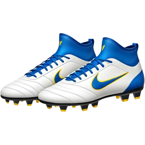 Cinematic Realistic image of a pair of soccer boots featuring finely detailed synthetic and leather textures, vibrant accents and dynamic design elements, illuminated by bright, field-side lighting that captures their sporty essence emoji