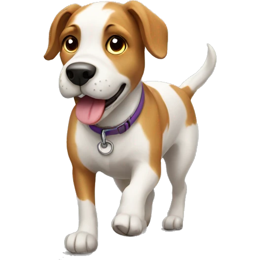 Dog walking emoji