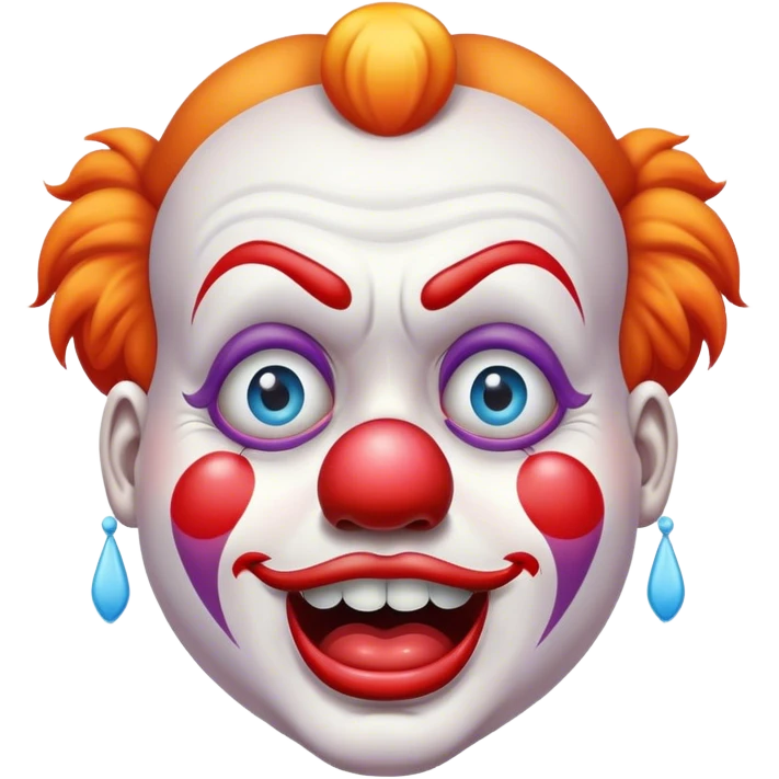 Clown crying  emoji