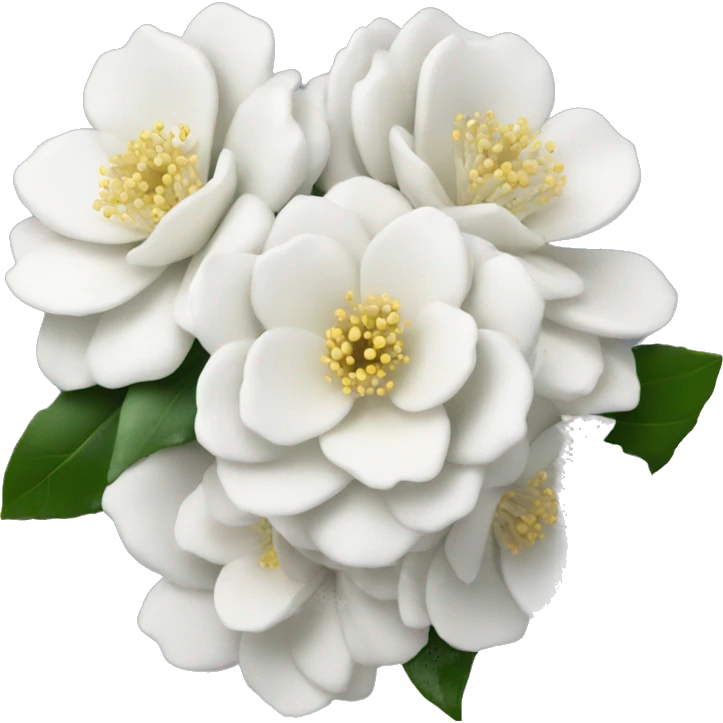 Winter camelia bouquet  emoji