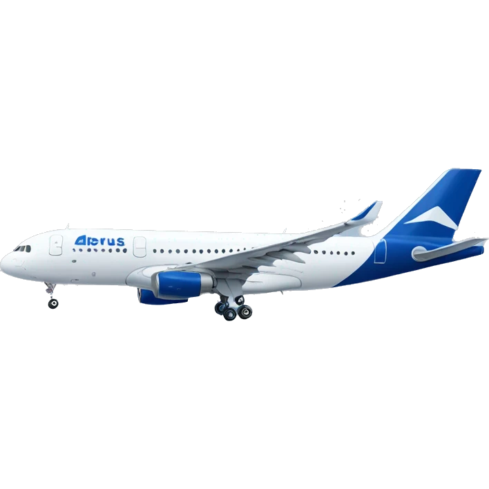 Airbus weiß blaue Lackierung  emoji
