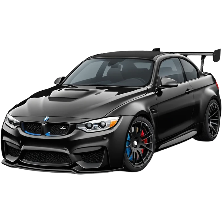 M3 g80 black with a body kit emoji