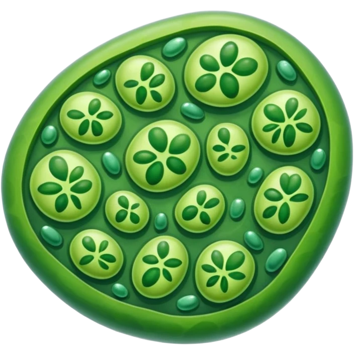 plant cell with chloroplasts emoji