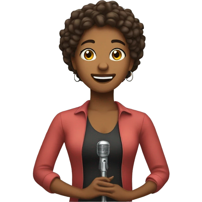 nessa barrer singing  emoji