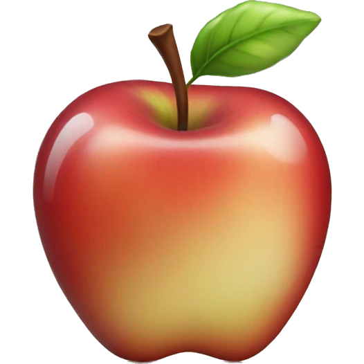 Glassy Apple emoji