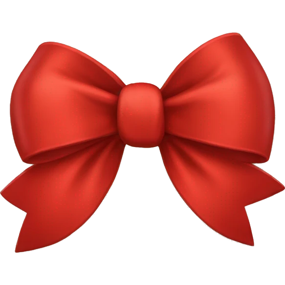 Red bow emoji