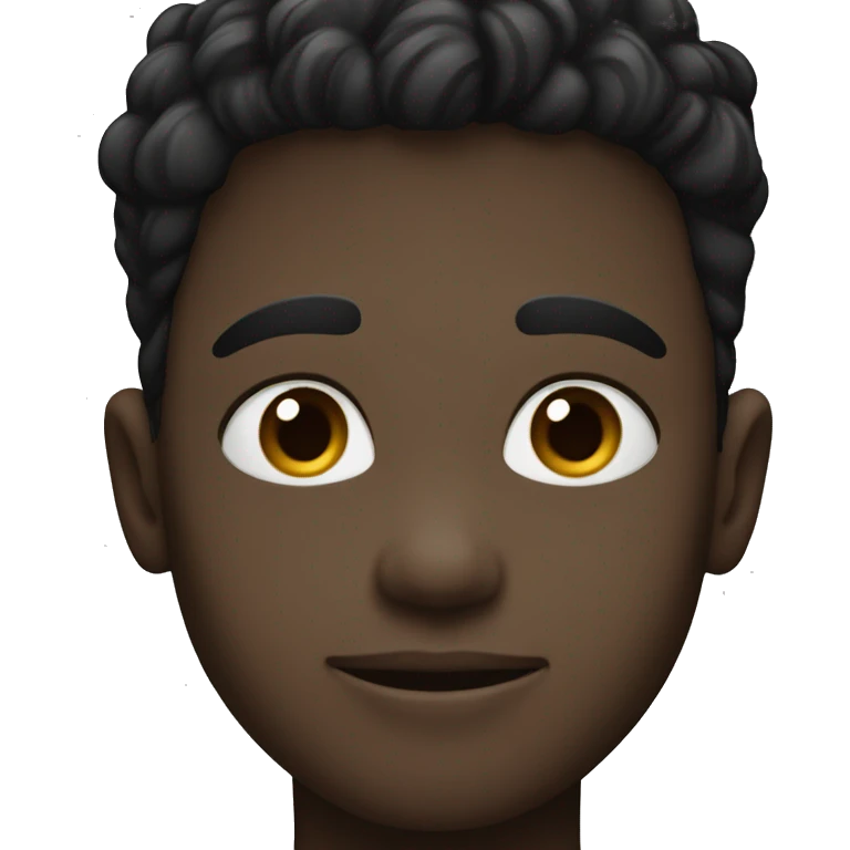 Half white toned and half black toned boy emoji