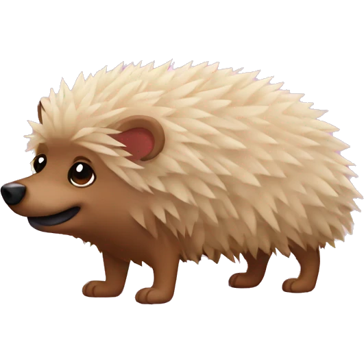 Hedgehog dog  emoji