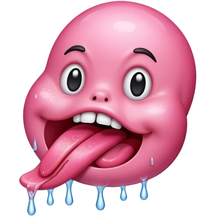 tongue emoji dripping wet creative emoji