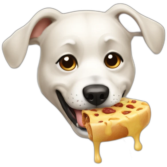 perro comiendo  emoji