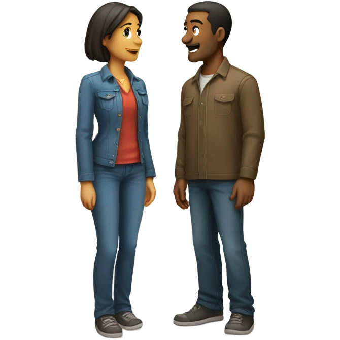 man and woman on wall emoji