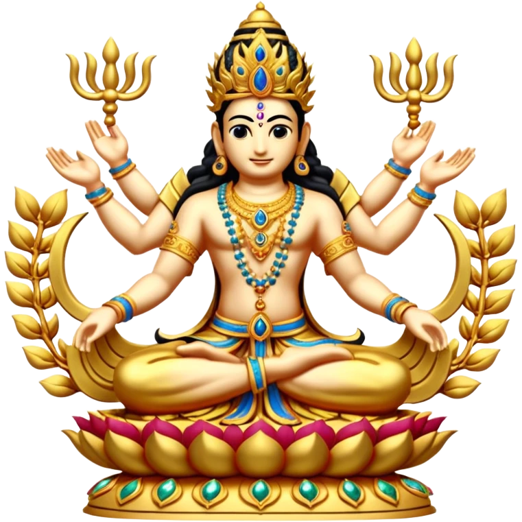 combined form of Bhagwan Vishnu 10 avatars. emoji