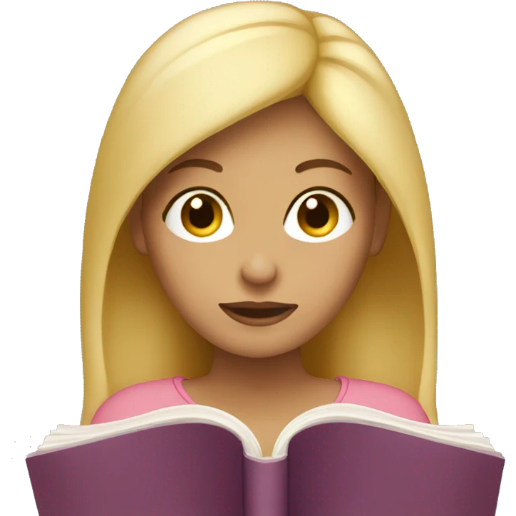 Women reading blonde  emoji