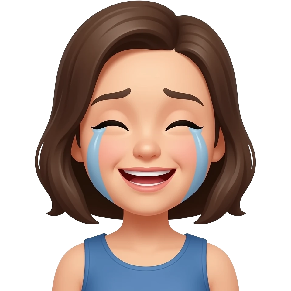 Happy crying emoji