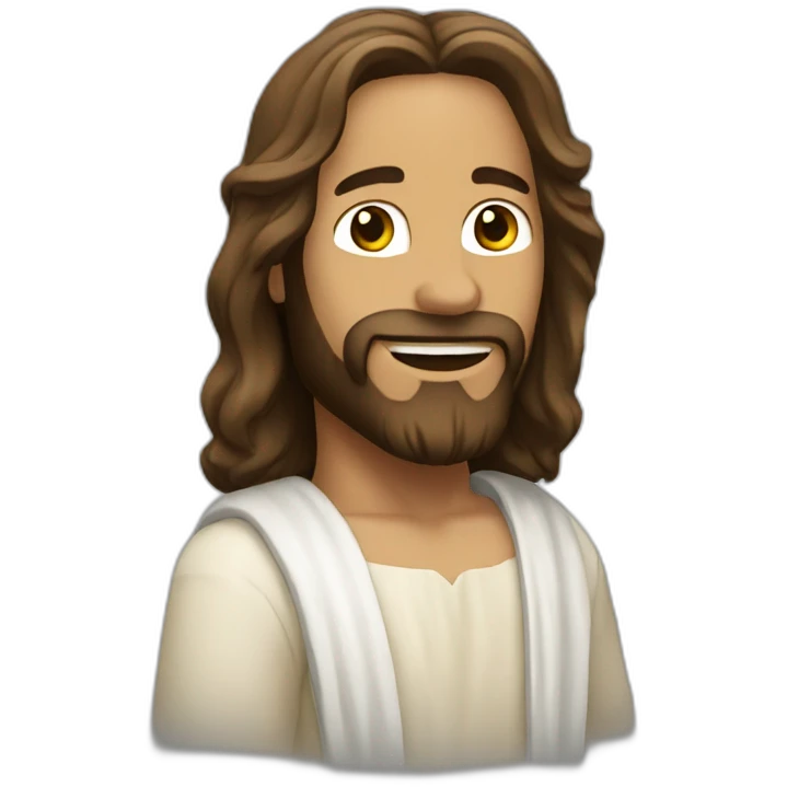 Jesus rock star emoji