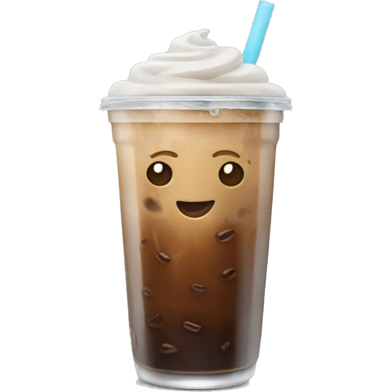Iced coffee emoji
