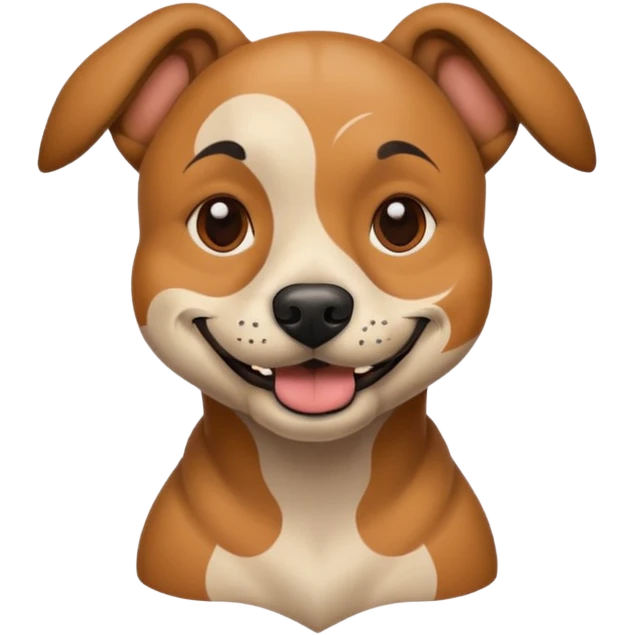 dog with tattoed face emoji