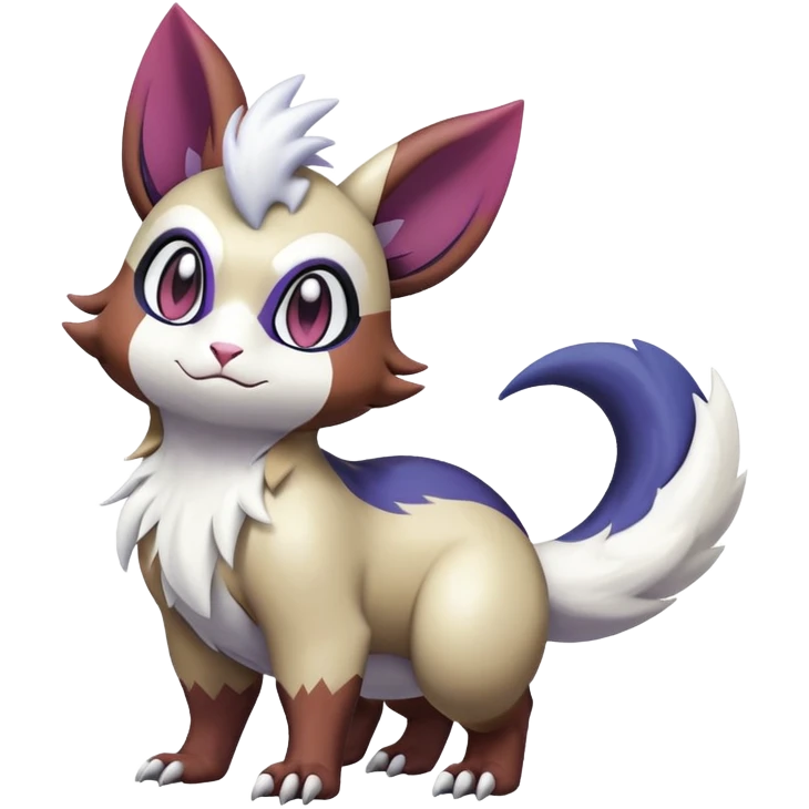 ShinyFurret-Absol-Noibat-Noivern-Hybrid (Full body) emoji