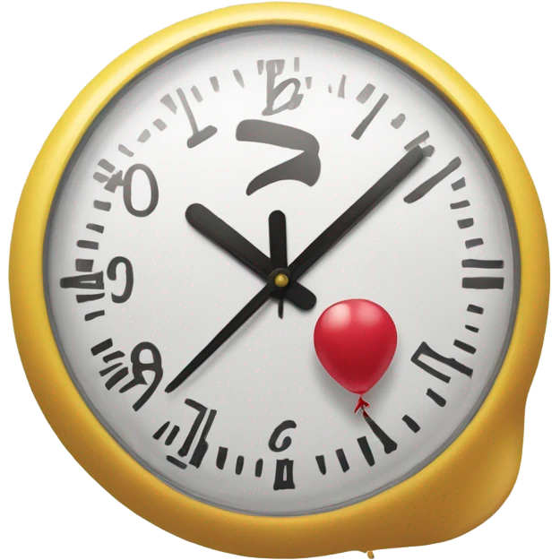 Ballon “bout time “ emoji