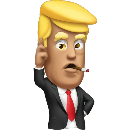 Trump smoking a cigar emoji