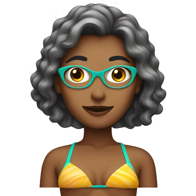 Woman in bikini emoji