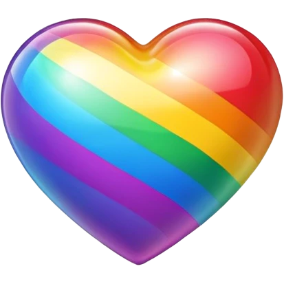 Rainbow heart emoji