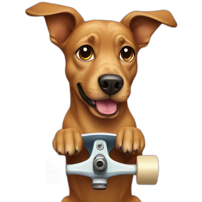 dog skateboard emoji