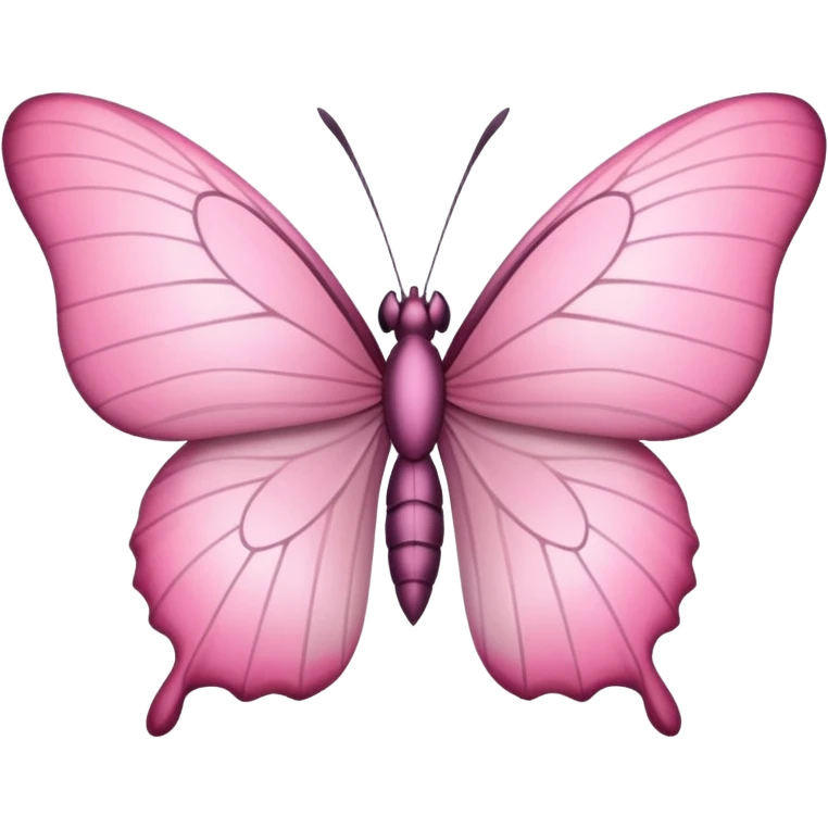 Mariposa rosa pastel  emoji