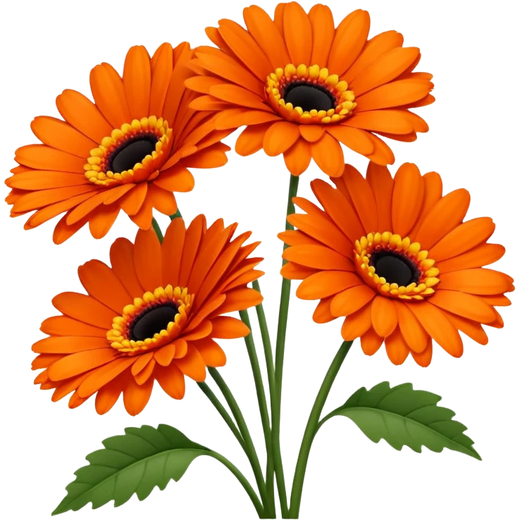 3 flower gerbera  emoji