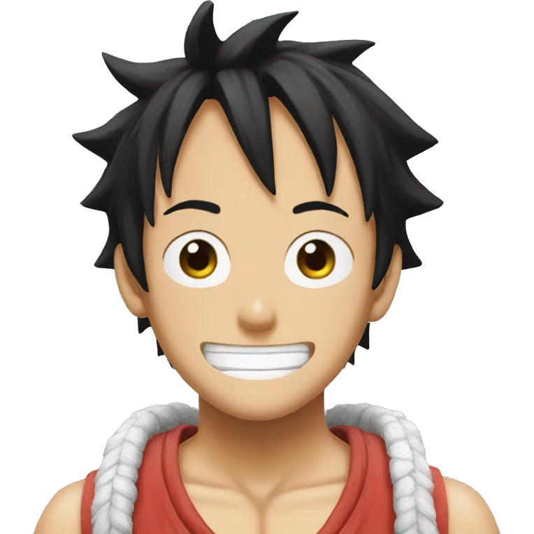 crea un emoji de luffy emoji