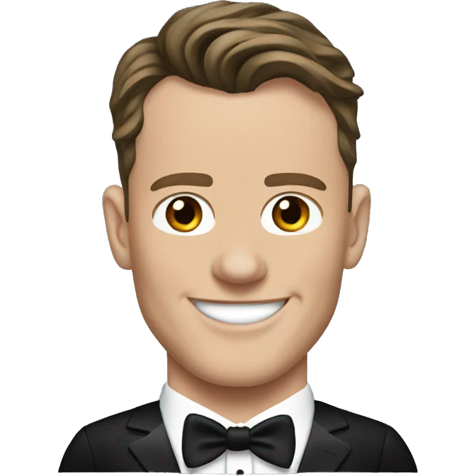 Jonathan Toews in black tuxedo emoji