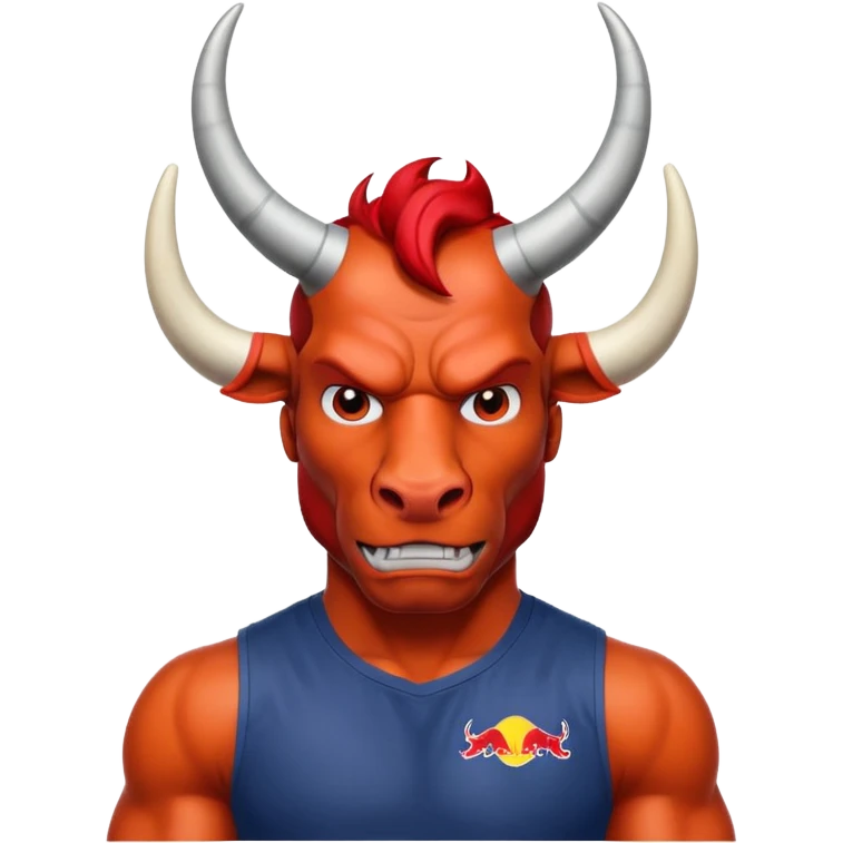 red bull with shirt emoji