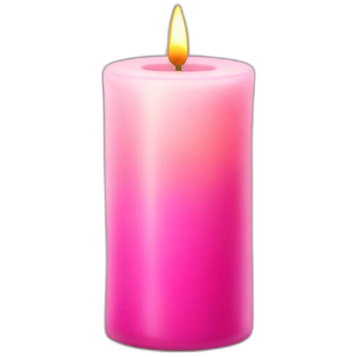 candle in the pink glass  emoji