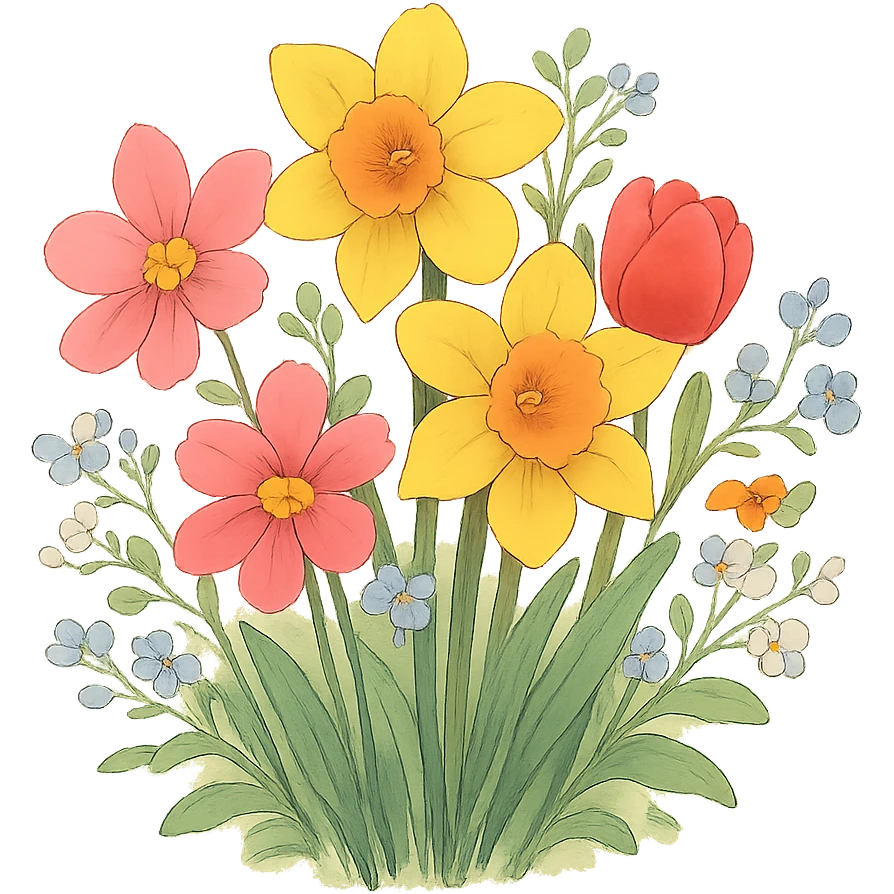 springtime flowers emoji