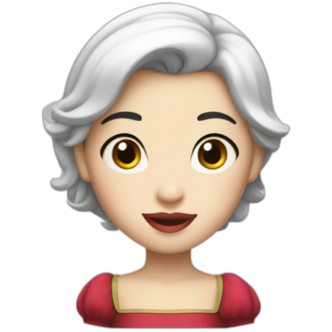 asian snow white emoji