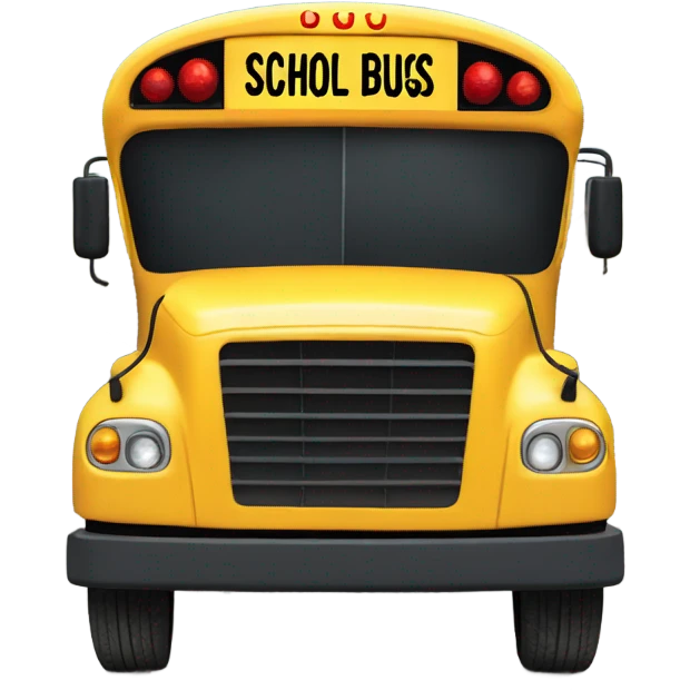 School bus  emoji