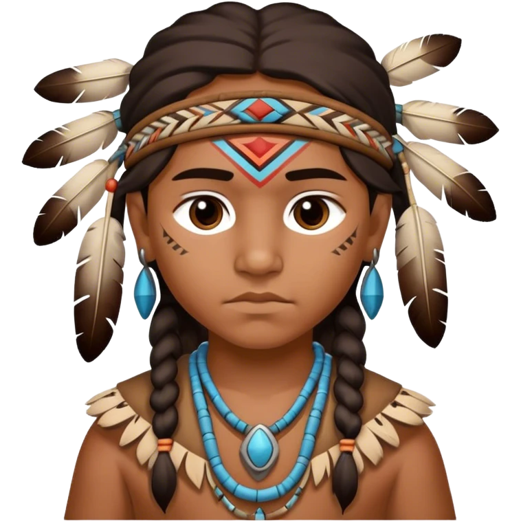 Native American child  emoji
