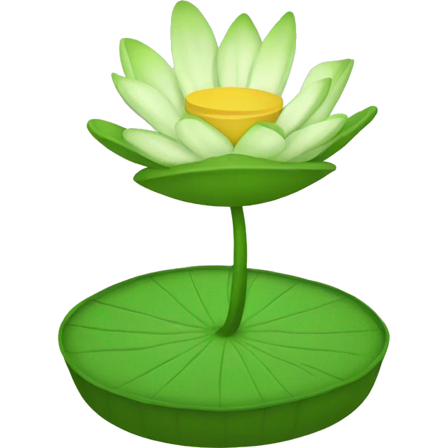 lilypad without flower emoji