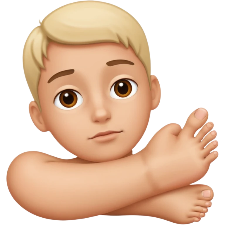 blud thinks about toes emoji