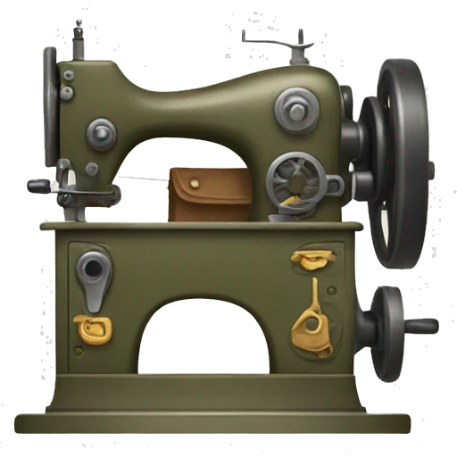 military sewing machine emoji
