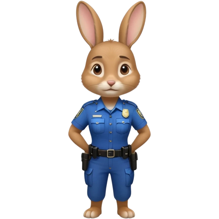 full body of police Judy in Zootopia emoji